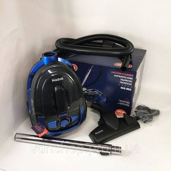 Колбовый пылесос безмешковый циклонного типа Magio MG-892 900 Вт, Пылесос с фильтрацией CP-15