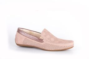 Мокасини з перфорацією Kadar бежеві 41 розмір
