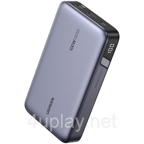 Повербанк UGREEN Nexode Power Bank 20000mAh 100W с кабелем и чехлом | Зображення 1