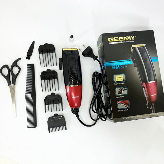 Електромашинка для стрижки Gemei GM-807, Модная машинка для стрижки волос Надежная машинка JY-30 | Зображення 4
