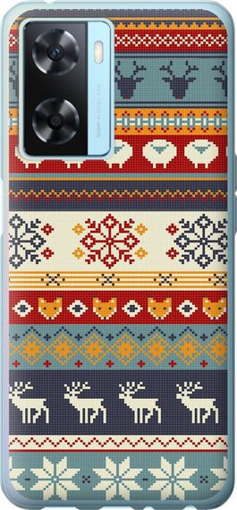 Чехол на Oppo A57s Рождественский орнамент "3303u-2931-17620"