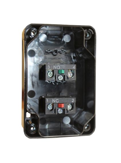 Пост кнопковий ХВ2-В213 "ПУСК-СТОП" 1NO+1NC зелена червона "I/0" Ny95505555 | Зображення 2