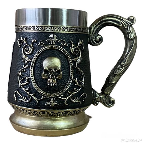 Кружка Чашка 3D Череп Картина 500ml | Зображення 3