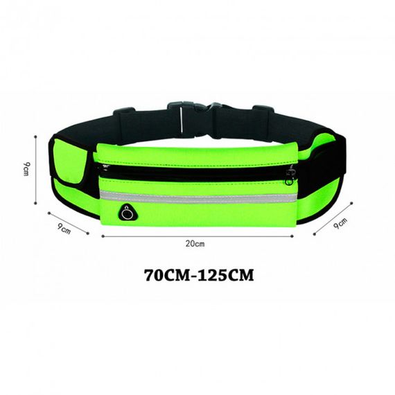 Сумка для бігу на пояс RunningBag з кишенею на пляшку Green (HbP0506202) | Зображення 3