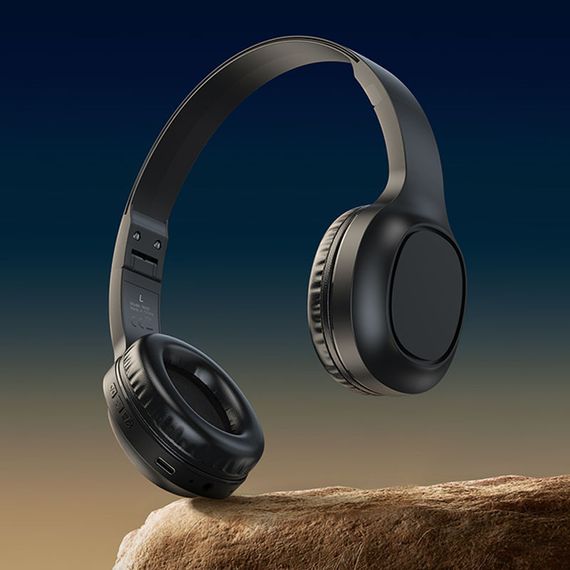 Накладні бездротові навушники Hoco W46 Charm Black | Зображення 2