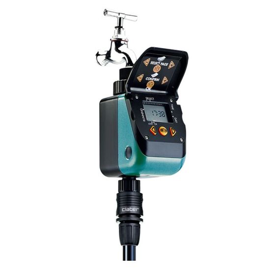 Таймер для поливу одноканальний Claber Aquauno video-2 Plus 8412 (2 програми, 3/4")