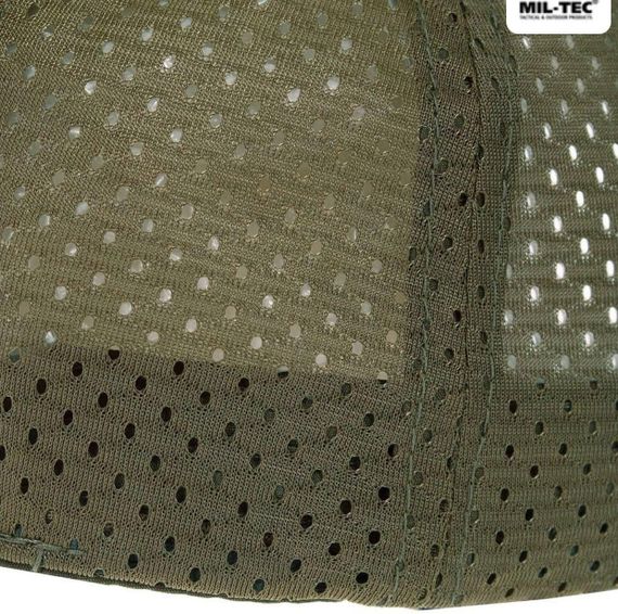 Бейсболка MIL-TEC Net Baseball Cap Olive з сіткою | Зображення 7