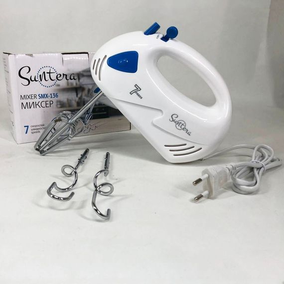 Міксер/Блендер Suntera SMX-136, Хороший міксер, Кращий ручний міксер, Ручний міксер GR-460 для кухні | Зображення 1