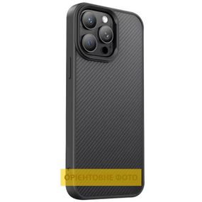 TPU чохол Carbon Protective with Magsafe для Apple iPhone 17 Pro (6.3") Black