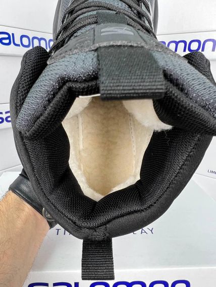 Кросівки зимові  Salomon Elixir Activ Fur Black Grey Хутро А4782 46 29.5 | Зображення 4