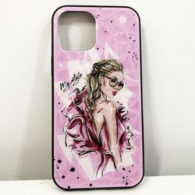 Чехол для Apple Iphone 12 Pro Max. My QC-807 style розовый