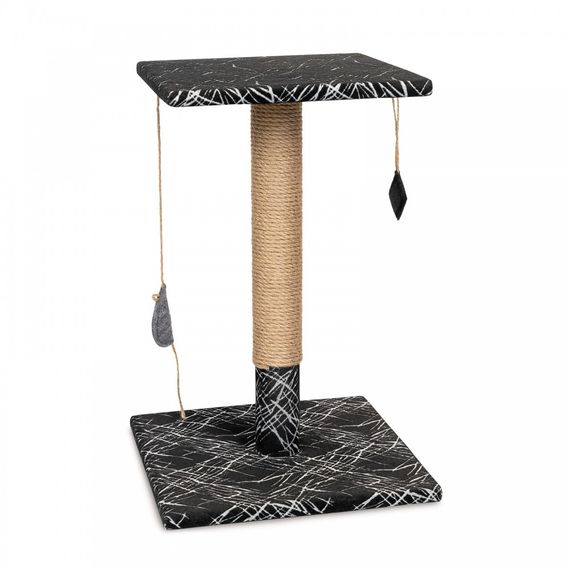 Кігтеточка Природа Фелікс МІКС стовпчик з платформою для котів 36х36х54 см | Зображення 1