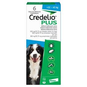 Таблетки Credelio PLUS проти бліх та кліщів для собак 22-45 кг