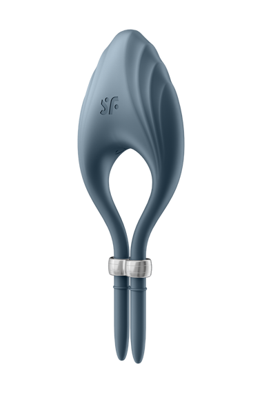 Регульована ерекційна каблучка з вібрацією SATISFYER DUELIST DARK синій sexstyle