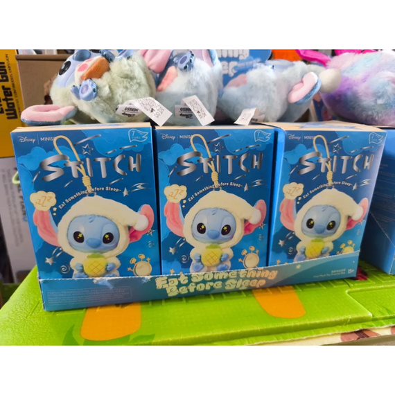 Плюшева іграшка Стіч Лабубу 14.5 см з брелоком, колекційний сюрприз у непрозорій коробці, для дітей і дорослих колекціонерів