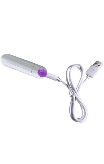 Вибропуля - Best Silver Bullet фиолетовый Sex Aura | Зображення 2