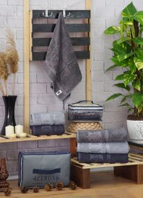 Набір рушників Zeron 128177 Туреччина 90*50  Бамбук Сірий