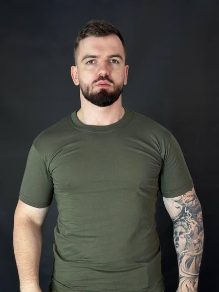 Футболка Військова Олива Х/Б Military Бавовна | Зображення 1