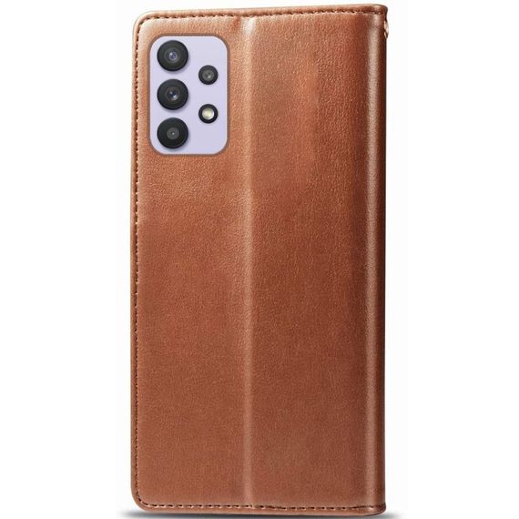 Шкіряний чохол-книжка GETMAN Gallant (PU) для Samsung Galaxy A13 4G Коричневий, Штучна шкіра, Слот для візитки | Зображення 1