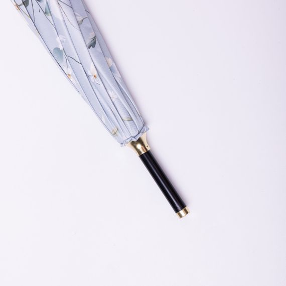 Класична парасолька-тростина напівавтомат з поліестеру 7 спиць діаметр 99 см Блакитна HP-23-7BL | Зображення 6