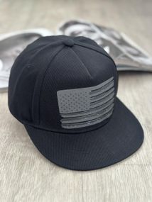 Кепка снепбек (Snapback) прапор Америки Чорний 56-61р (9067)