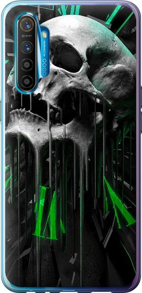 Чехол на Realme XT Череп-часы "4100u-1868-17620"