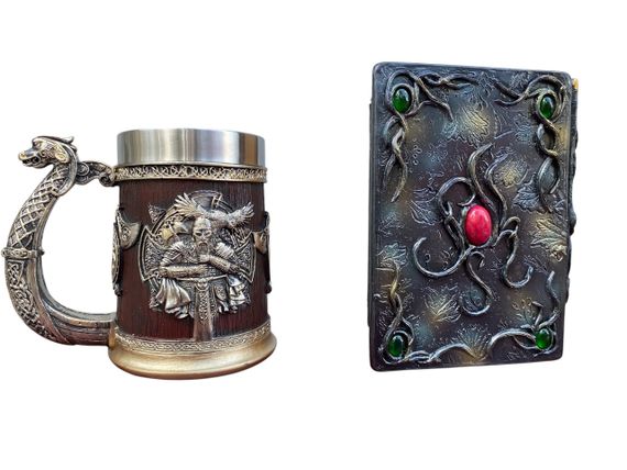 Подарунковий набір Кухоль 3D Берсерк-Віникінг і Блокнот 3D «Лісовий Грімуар Лиси» | Зображення 1