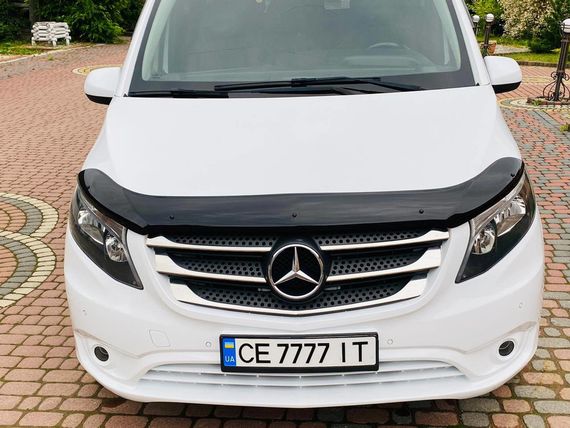 Дефлектор капоту (EuroCap) для Mercedes Vito / V W447 2014-2024 рр | Зображення 3
