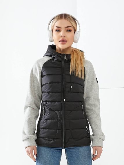 Куртка з трик.рукавом, арт. 1011, колір чорний