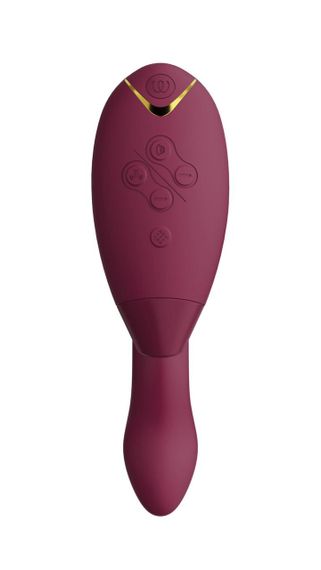 Вакуумний вібратор Womanizer Duo 2 Bordeaux для клітора та точки G, водонепроникний, Smart Silence | Зображення 3