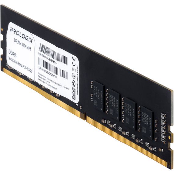 Модуль пам'яті для комп'ютера DDR4 16GB 2666 MHz Prologix (PRO16GB2666D4) | Зображення 2