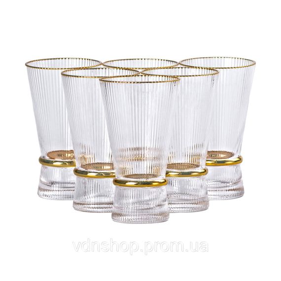 Набір з 6 склянок, 400 мл, для лимонаду, води, соку та коктейлів HP-16-9