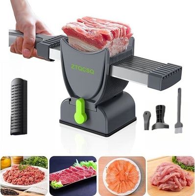 Мясорубка ручная для мяса – слайсер для нарезки AND LY-824 | Зображення 3