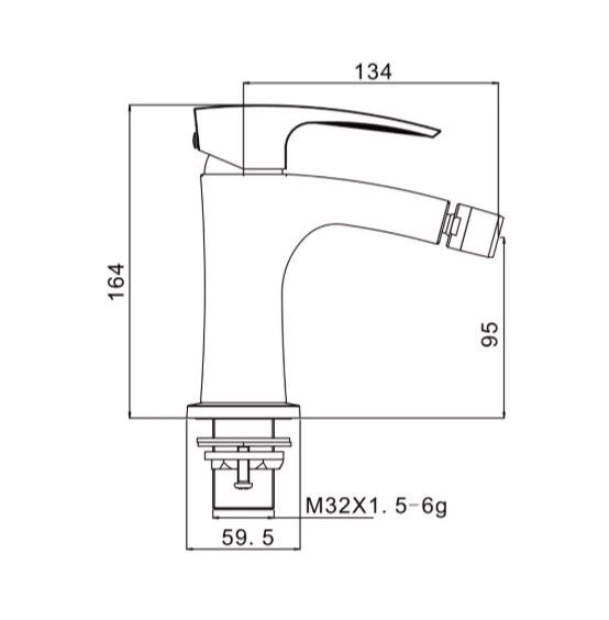 Змішувач для біде Gappo G5007-6 | Зображення 3