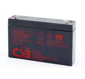 Аккумулятор CSB GP672.6V 7.2A h (151х34х100мм), 1.22kg