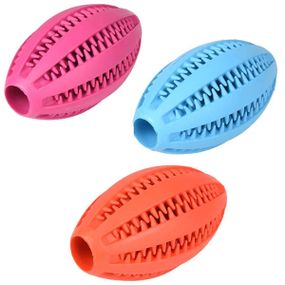 Flamingo Dental Rugby Ball іграшка для собак, 11 см