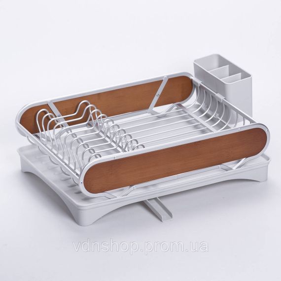 Сушарка для посуду алюмінієва з піддоном пластиковим 47x29x13 см HP-46-9-A | Зображення 5