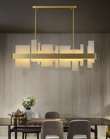 Люстра світлодіодна підвісна LED світильник для квартири на стелю лед 26772 Золото 25-125х9х100 см. | Зображення 6