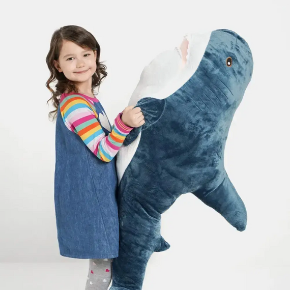 Велика м'яка іграшка АКУЛА-обіймашка 142 см, подушка іграшка Акула, дитяча іграшка обійми | Зображення 5