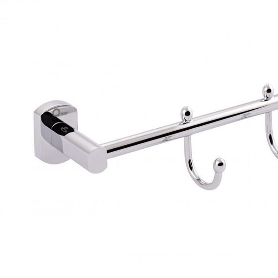 Держатель для полотенца Qtap Liberty 4 крючка 450 мм QTLIBCRM11544 Chrome | Зображення 2