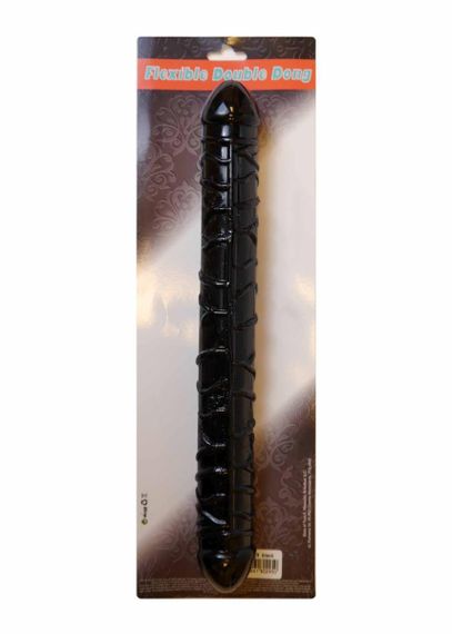 Двухсторонний фаллоимитатор - Flexible Double Dong Black sexstyle | Зображення 4
