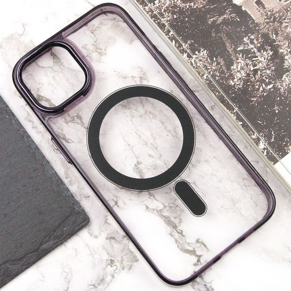 Чохол TPU Iris with MagSafe для Apple iPhone 14 (6.1") Чорний | Зображення 4