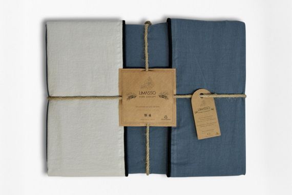 Постельное белье Limasso Stonewashed Essualte 200 х 220 см Natural Cream - Natural Grey | Зображення 8