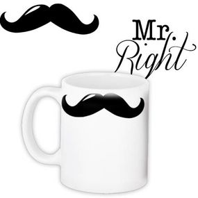 Чашка з принтом Mr. Right 330 мл (KR_L136)
