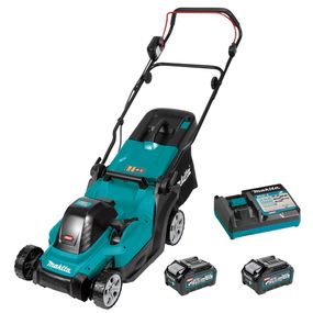 Газонокосарка акумуляторна Makita LM003G BEO2 (38 см, 20-75 мм, 40 л, BL, XGT 40 В, комплект)