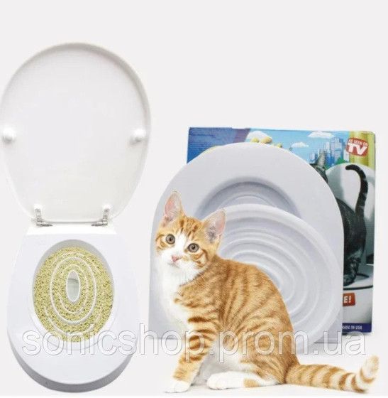Набір для навчання кішок до унітаза Citi Kitty, Накладка на унітаз для котів, Система привчання кішок до унітаза | Зображення 4