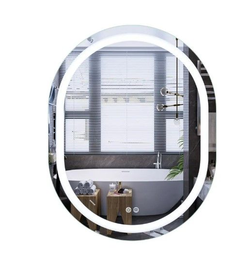 Дзеркало Mixxus Premium ELLIPSE MV05-90x70-REVERSE (LED Touch, Anti-fog (3-6,5kK)) (MP6644)