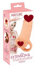 Мастурбатор и насадка с кольцом 2 в1 Sex Aura