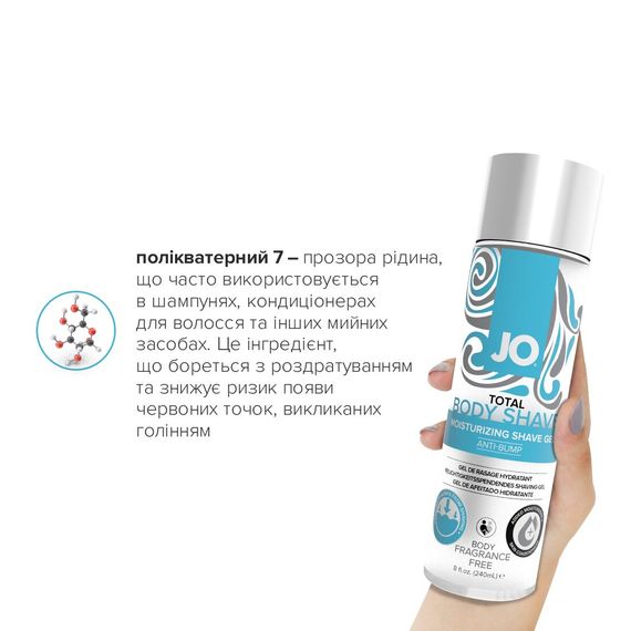 Гель для гоління System JO TOTAL BODY — Anti-bump Intimate Shaving Gel (240 мл) зволожувальний | Зображення 4
