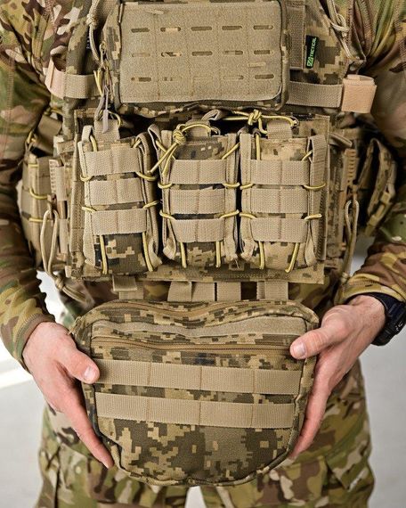 Плитоноска 4 точки быстрый сброс stragen   пиксель с рюкзаком ПП 7910 | Зображення 3